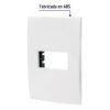 483031 48303 - Placa 1 módulo de ABS, línea Oslo, color blanco, Volteck