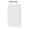 483061 48306 - Placa de ABS ciega, línea Oslo, color blanco, Volteck