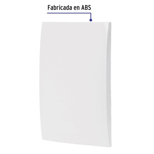 483061 48306 - Placa de ABS ciega, línea Oslo, color blanco, Volteck