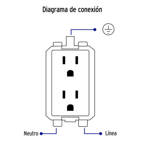 48309 - Contacto dúplex, 2 polos  tierra, línea Oslo, blanco