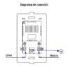 48313 - Contacto 2polos  tierra con 2 puertos USB, Oslo, blanco