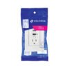 48313 - Contacto 2polos  tierra con 2 puertos USB, Oslo, blanco