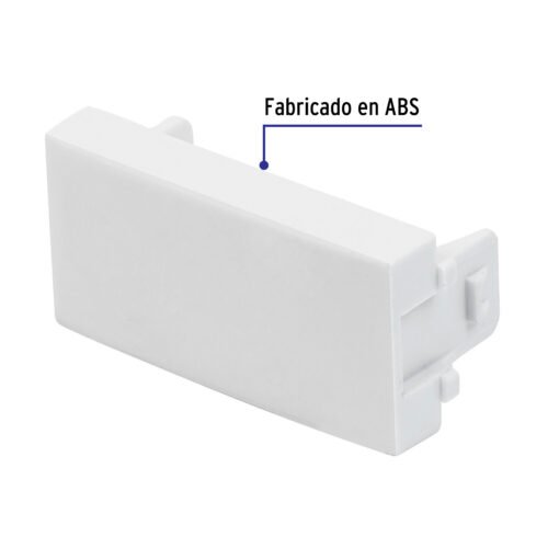 48314 - Tapón ciego, línea Oslo, color blanco, Volteck