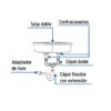 483381 48338 - Céspol doble 1-1/2", s/contra, polipropileno, para fregadero