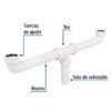 483383 48338 - Céspol doble 1-1/2", s/contra, polipropileno, para fregadero