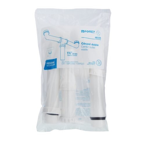 483384 48338 - Céspol doble 1-1/2", s/contra, polipropileno, para fregadero