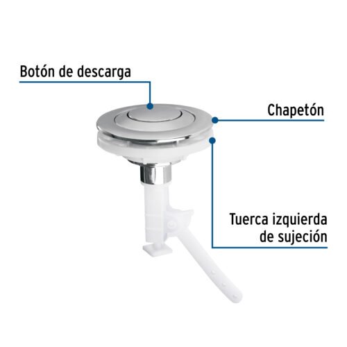 48359 - Botón superior universal p/válvula tradicional para WC,FOSET