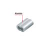 48367 - Bolsa con 50 casquillos dobles de aluminio, 1/4", FIERO