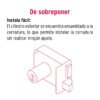 483684 48368 - Cerradura sobreponer izq instala-fácil, tradicional, negro