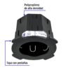 Web 48371 - Bote integral de 12 cm, aro interno de 11 cm, Volteck