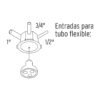 483713 48371 - Bote integral de 12 cm, aro interno de 11 cm, Volteck