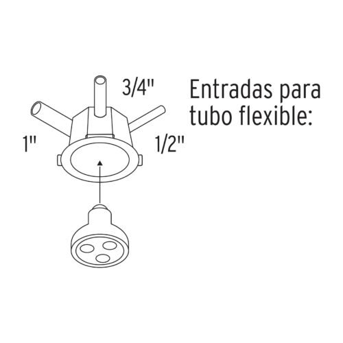483713 48371 - Bote integral de 12 cm, aro interno de 11 cm, Volteck