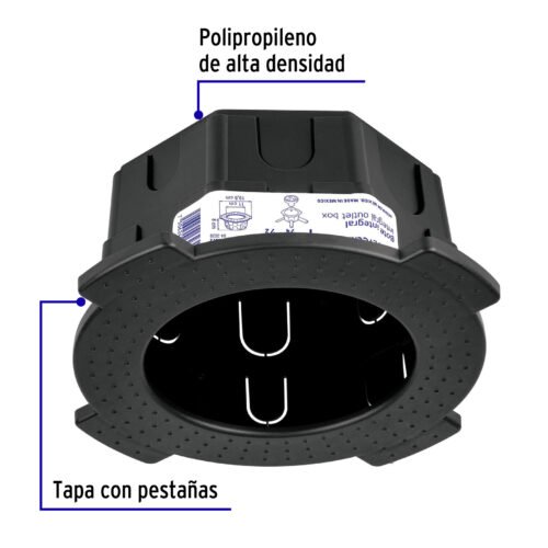 48373 - Bote integral de 8 cm, aro interno de 11 cm, Volteck