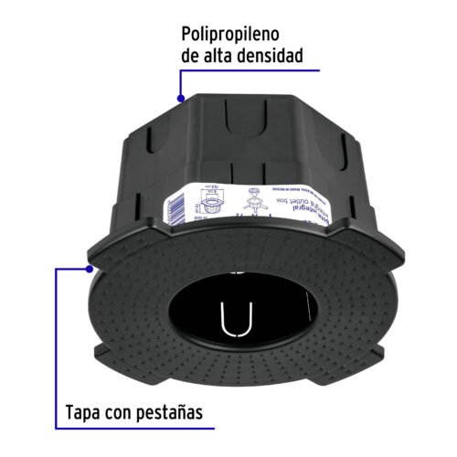 48374 - Bote integral de 10 cm, aro interno de 8 cm, Volteck