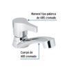 48381 - Llave individual lavabo, ABS, palanca, BASIC