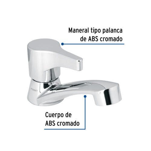 48381 - Llave individual lavabo, ABS, palanca, BASIC