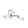 48381 - Llave individual lavabo, ABS, palanca, BASIC