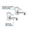 48382 - Juego llaves individuales lavabo, ABS, palanca, BASIC
