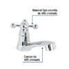 48383 - Llave individual lavabo, ABS, cruceta, BASIC