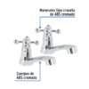 48384 - Juego llaves individuales lavabo, ABS, cruceta, BASIC