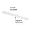 48390 - Luminario lineal delgado de LED 18 W para gabinete, Volteck