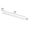48390 - Luminario lineal delgado de LED 18 W para gabinete, Volteck