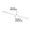 483912 48391 - Luminario lineal delgado de LED 36 W para gabinete, Volteck