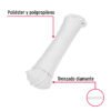 48396 - Piola de poliéster diamante de 5mmx30m blanca, madeja, FIERO
