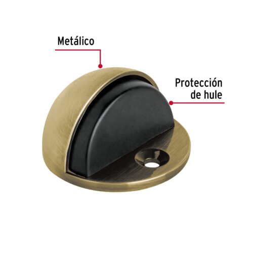 483981 48398 - Tope tipo domo para puerta,latón antiguo, HERMEX