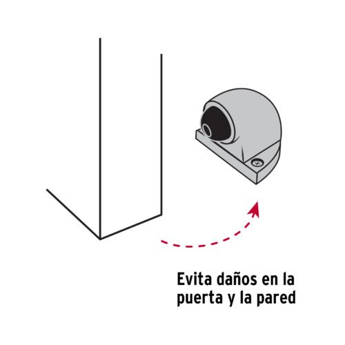 48399 - Tope tipo codo para puerta,latón antiguo, HERMEX