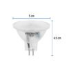 48403 - Lámpara trans. de LED 3W MR16 base GU5.3 luz cálida, blíster