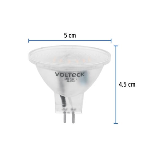 48403 - Lámpara trans. de LED 3W MR16 base GU5.3 luz cálida, blíster