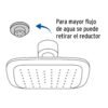 484201 48420 - Regadera cuadrada 3-3/4" brazo y chapetón, negro, Basic