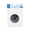 48423 - Regadera redonda de ABS 4-1/4" sin brazo, negro, Basic