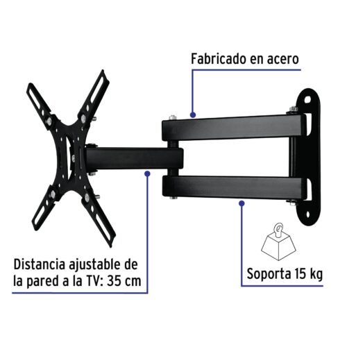 48428 - Soporte para pantallas 14" a 40" mov. angular y articulado