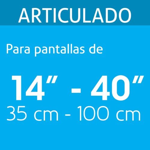 48428 - Soporte para pantallas 14" a 40" mov. angular y articulado