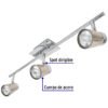 48434 - Luminario de sobreponer con 3 spots base GU10, Volteck