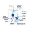 48446 - Juego de reparación p/WC con válvula de flotador compacto