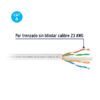 48449 - Metro de cable UTP CAT6, Bobina de 100m, blanco, VOLTECK