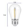 484522 48452 - Lámpara LED S14 con filamento 1 W luz cálida, caja, Volteck