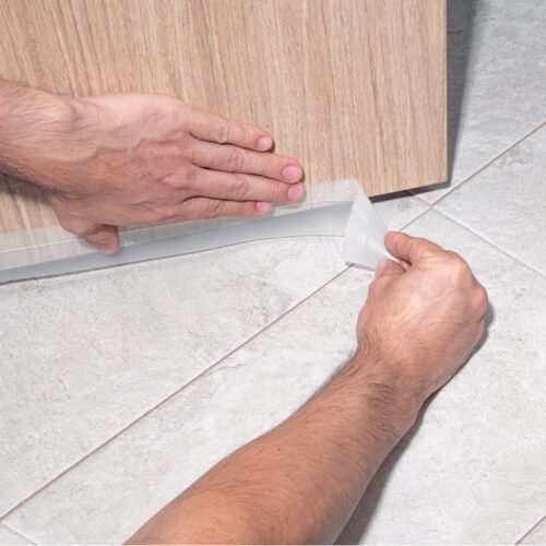 48465 - Cinta guardapolvo 5 m x 45 mm, transparente, HERMEX