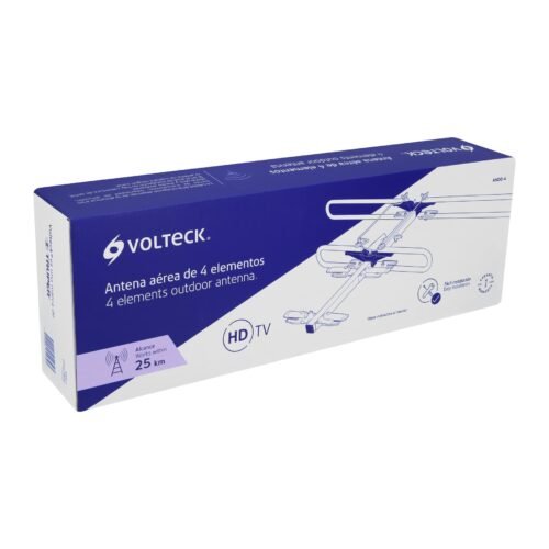 48470 - Antena aérea para TV HD, 4 elementos, Volteck