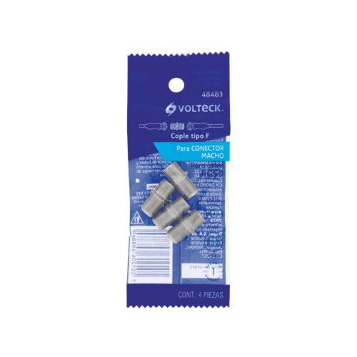 48483 - Bolsa con 4 conectores coaxiales RG 59 para conector macho