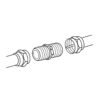 48484 - Bolsa con 4 conectores coaxiales RG 6 para conector macho