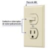 48489 - Placa armada interruptor y contacto, línea Standard, marfil