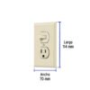 48489 - Placa armada interruptor y contacto, línea Standard, marfil