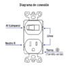 48489 - Placa armada interruptor y contacto, línea Standard, marfil
