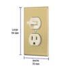484952 48495 - Placa armada interruptor y contacto, línea Standard,aluminio