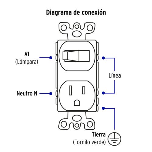 484953 48495 - Placa armada interruptor y contacto, línea Standard,aluminio
