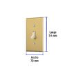 484972 48497 - Placa armada interruptor sencillo, línea Standard, aluminio
